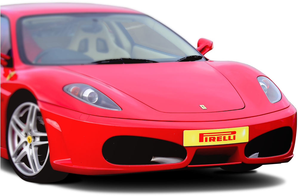 Красный Ferrari спереди Обои