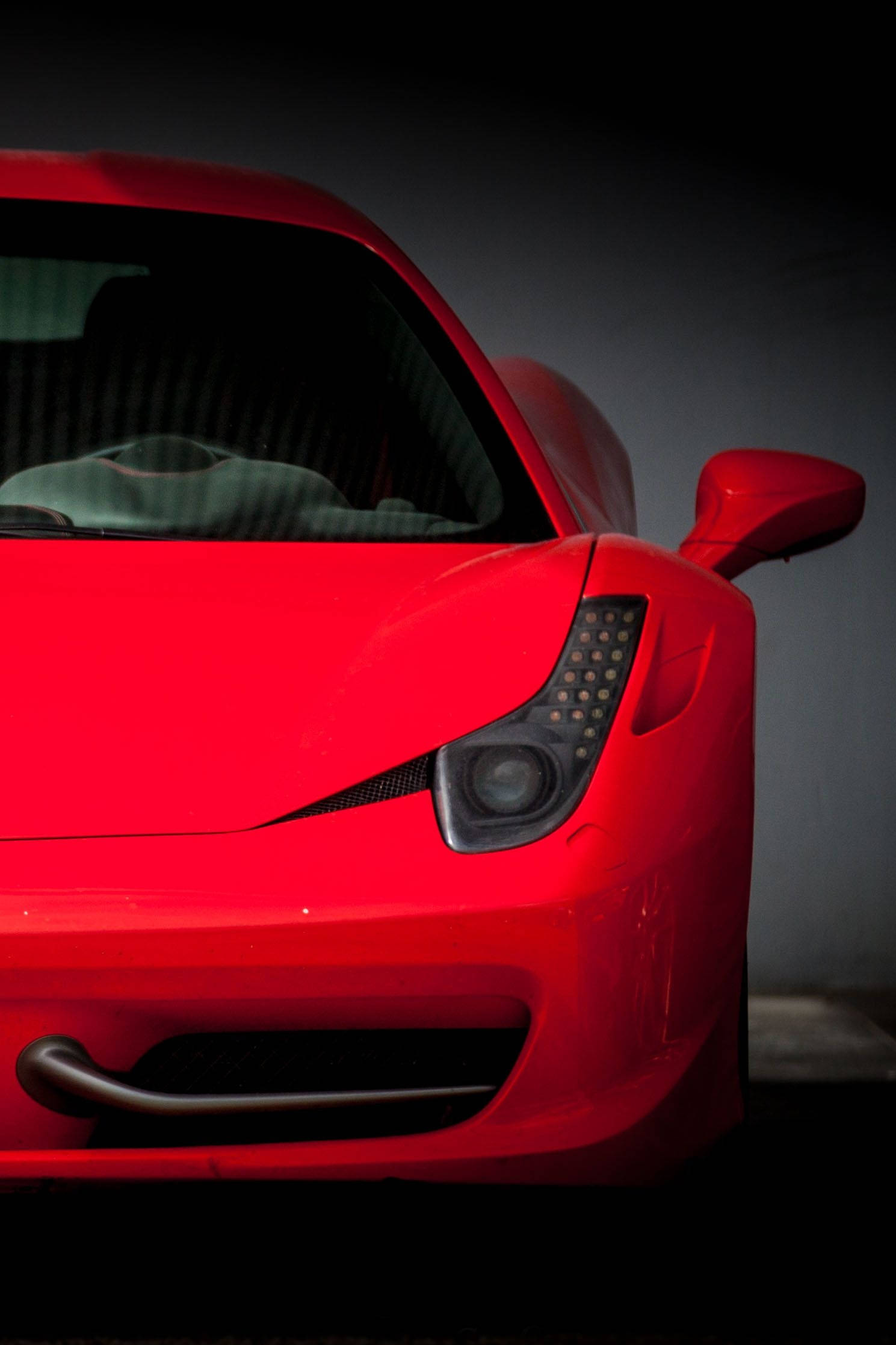 Красная визуализация Ferrari iPhone Обои