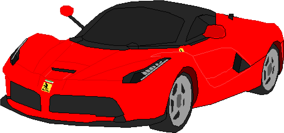 Иллюстрация красного спортивного автомобиля Ferrari Обои