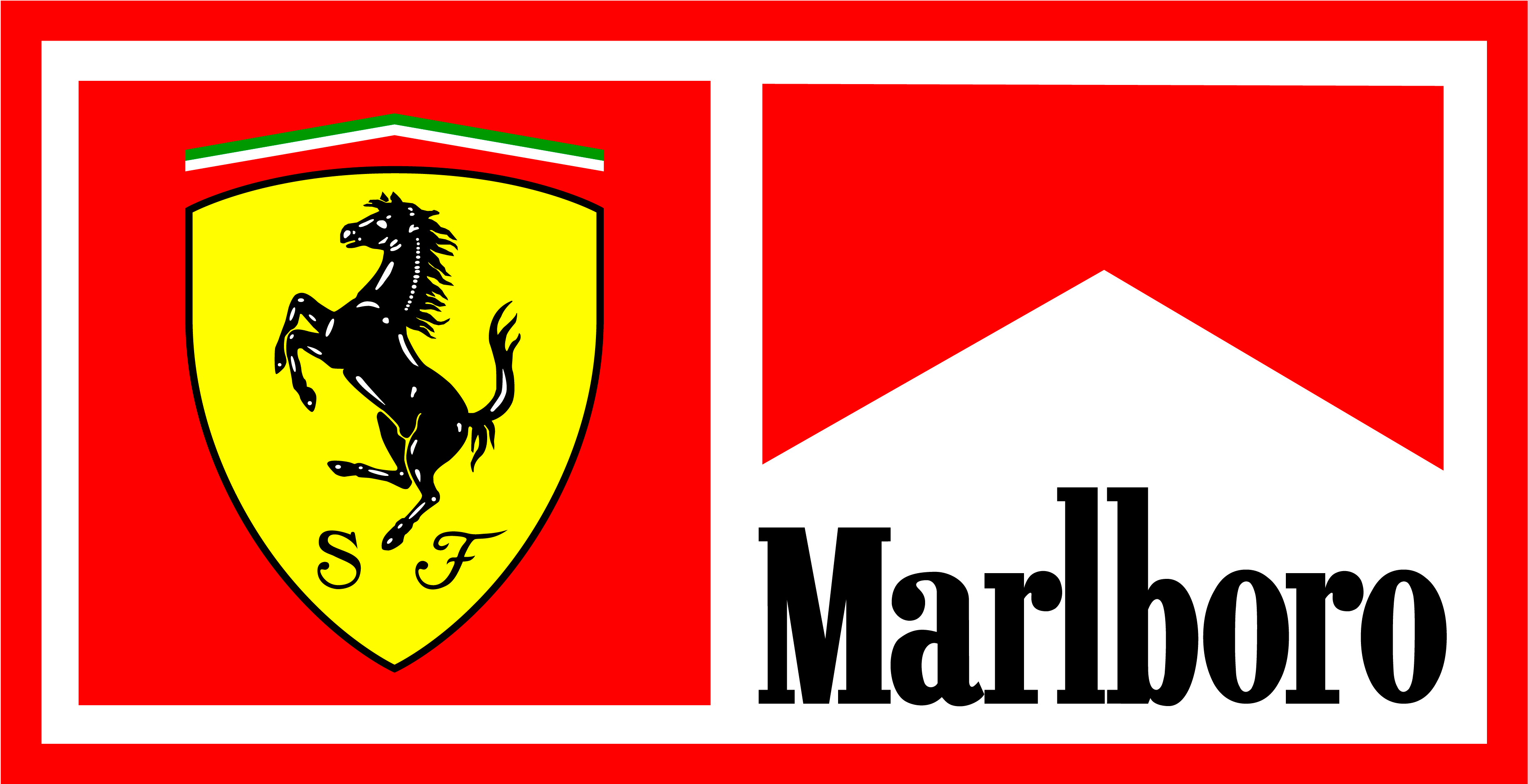 Логотипы Ferrari и Marlboro Обои