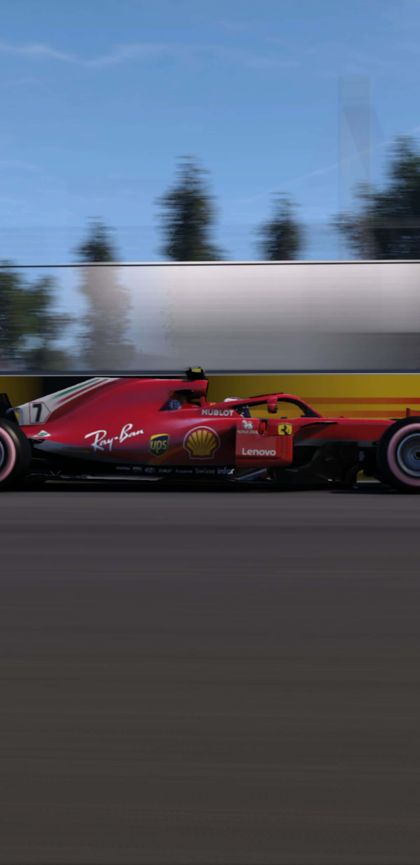 Гоночный автомобиль Ferrari SF71H Pixel 3xl F1 2018 фон Обои