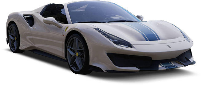 Белый спортивный автомобиль Ferrari с откидным верхом Обои