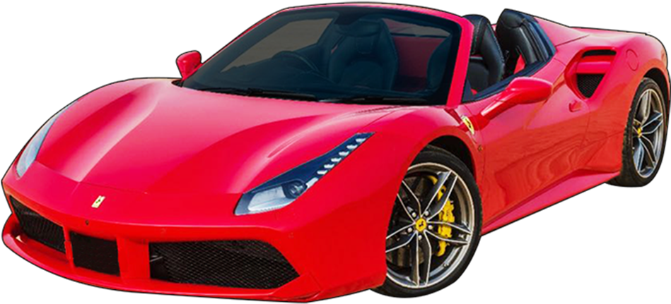 Красный спортивный кабриолет Ferrari Обои
