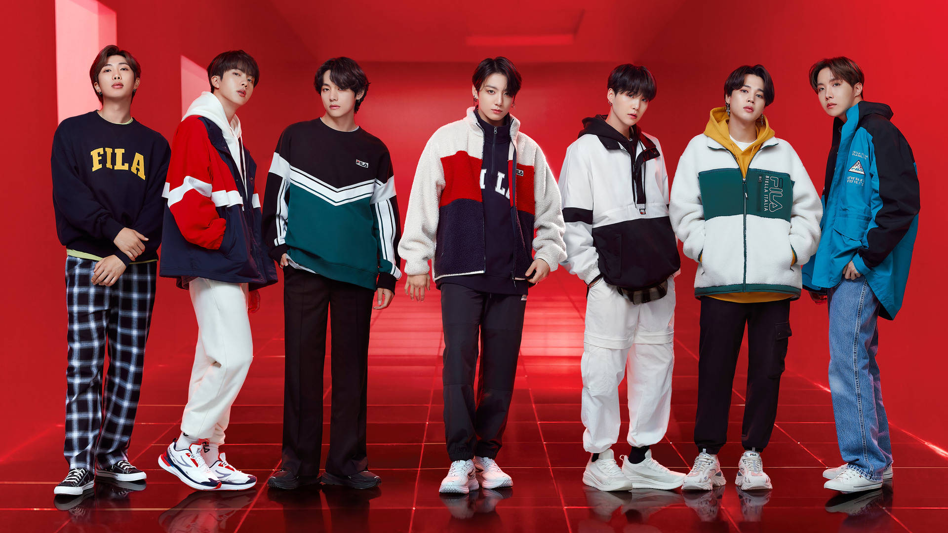 FILA Крутой ноутбук BTS Обои