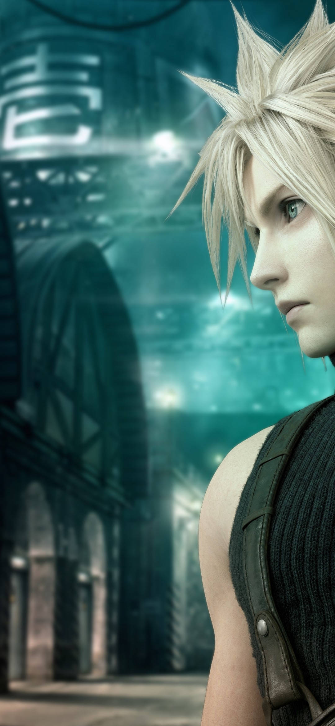 Final Fantasy 7: профиль Клауда Обои