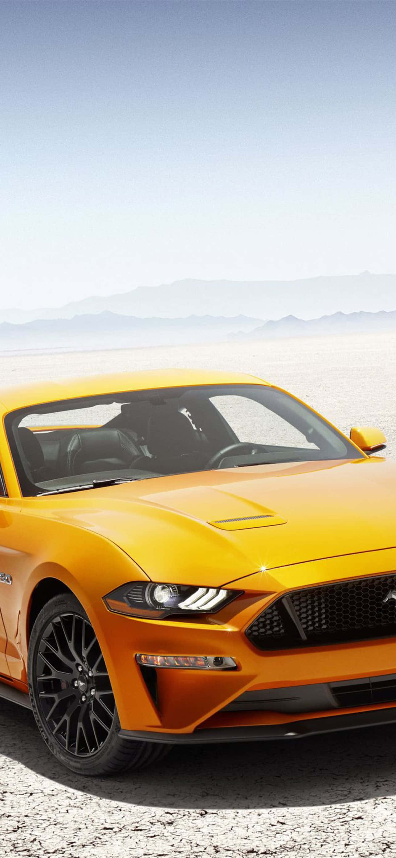 Ford Mustang GT 2019 года в пустыне Обои