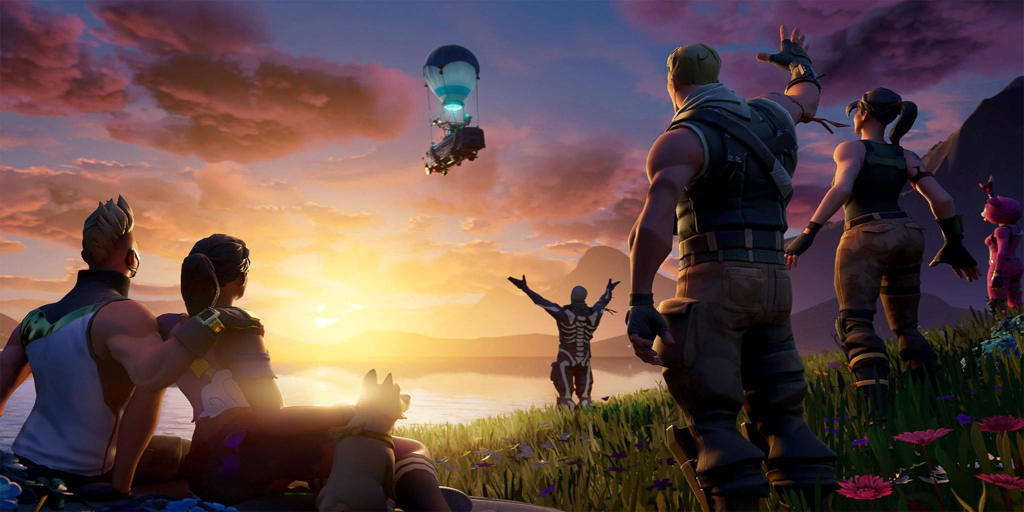 Fortnite Глава 2 Сезон 6 Полет над полем Обои