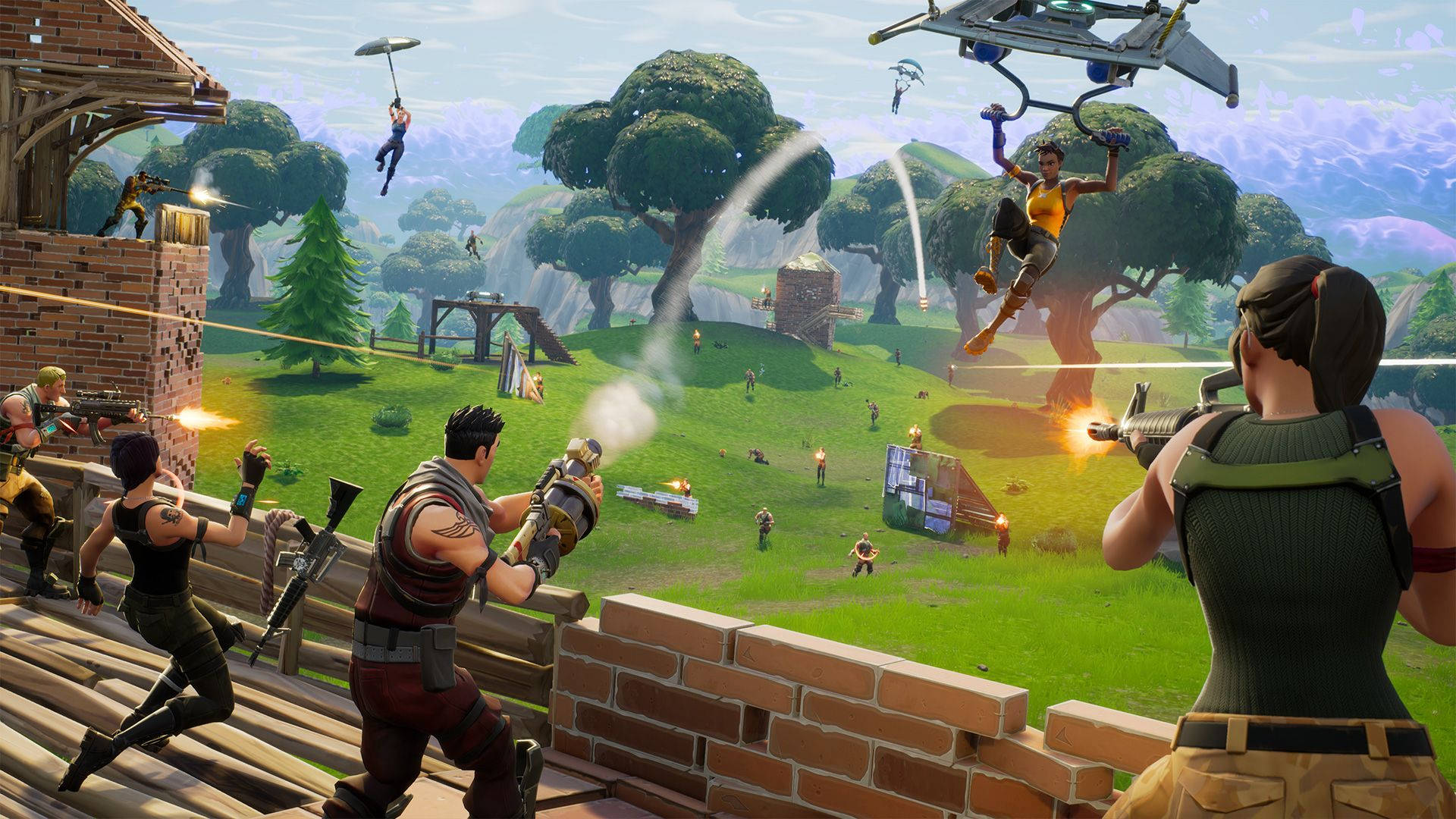 Новый режим королевской битвы Fortnite 50 на 50 на ограниченное время HD обои