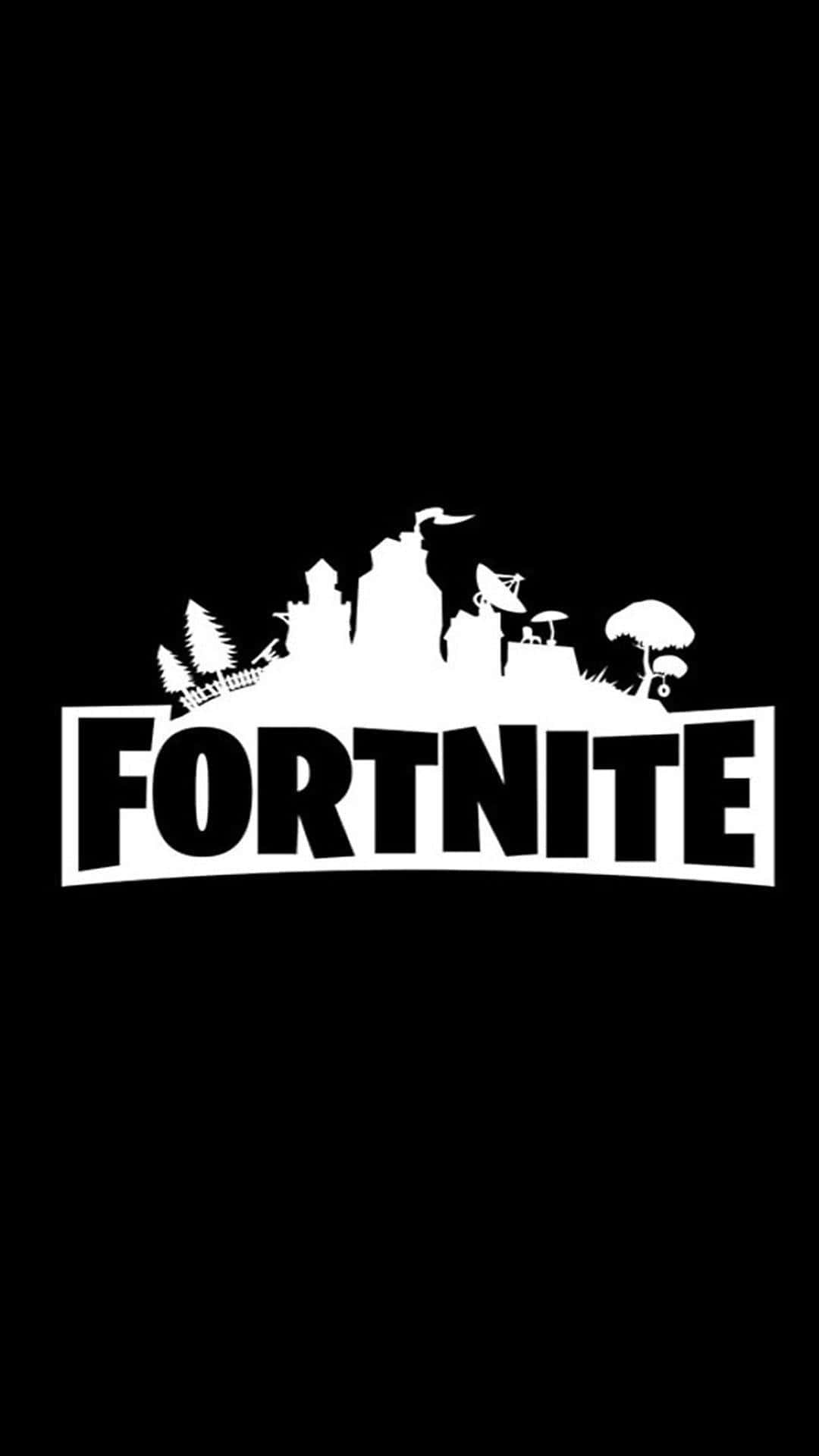 Кусок карты крутой логотип Fortnite Обои