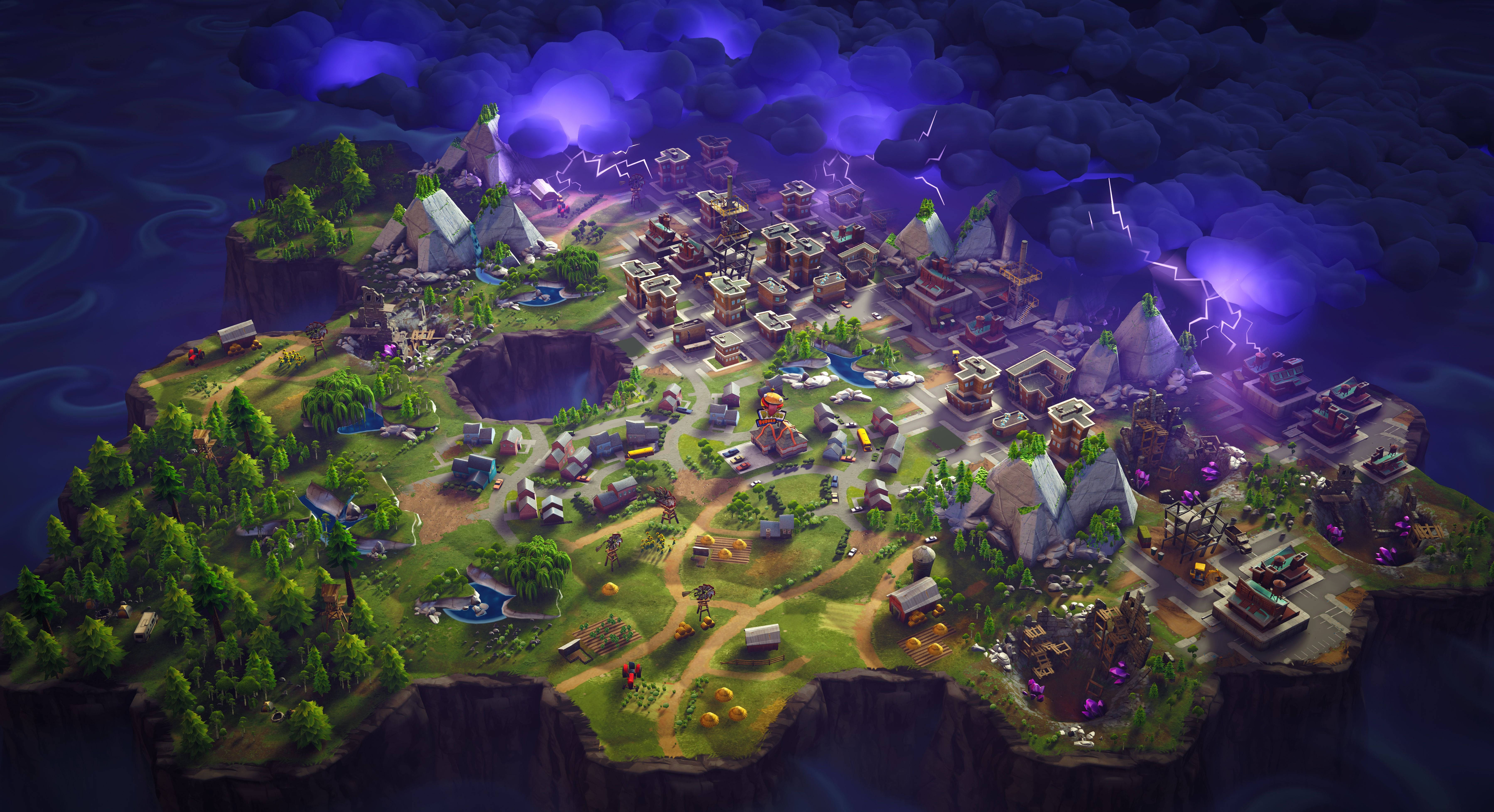 Карта игры Fortnite Обои