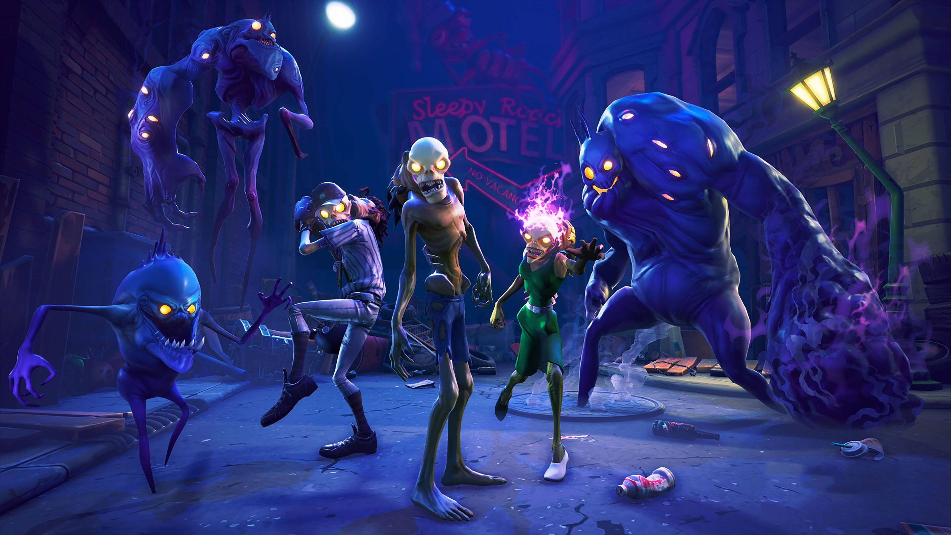 Готовьтесь к битве против зомби и мини-боссов Fortnite Обои