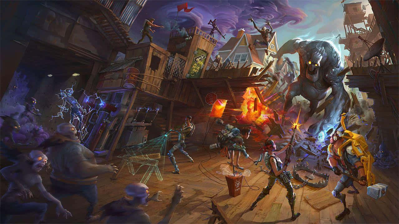 Крутой фон Fortnite Обои