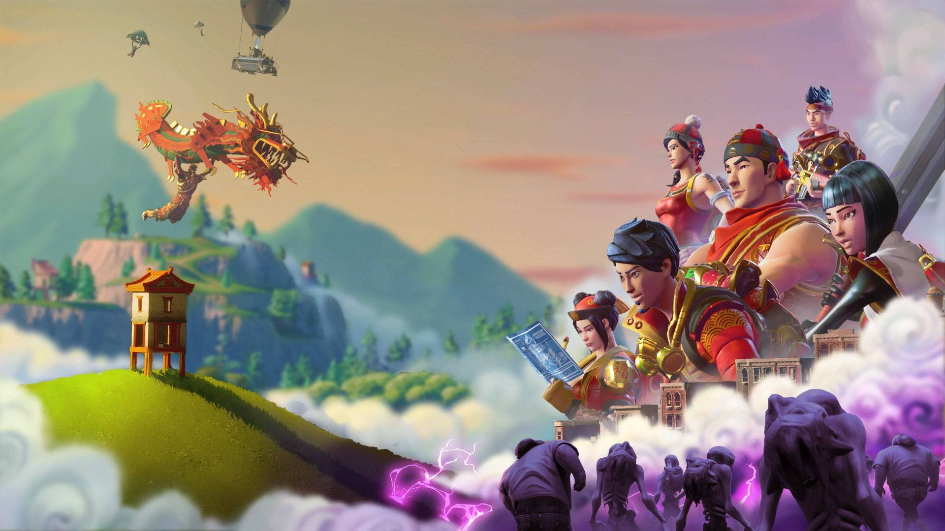 Встречайте Китайский Новый год стильно с Fortnite Обои