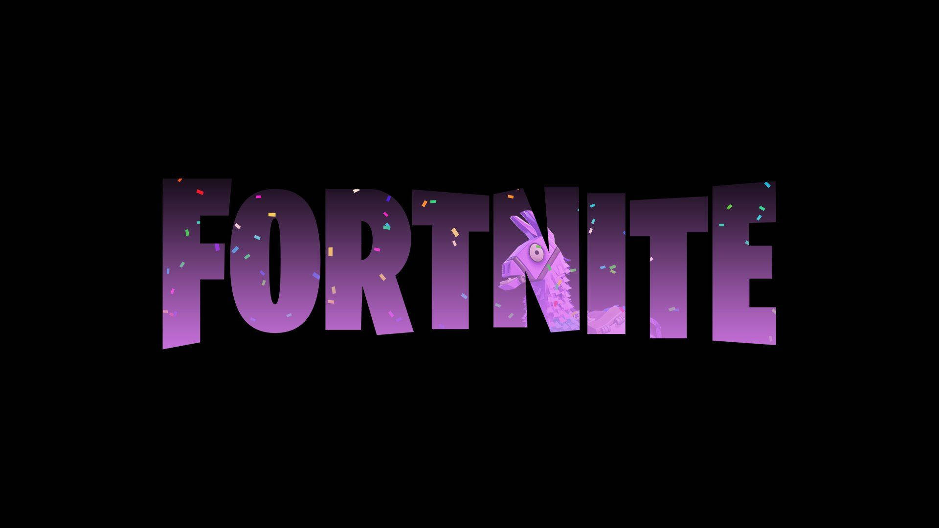 Крутой фон с логотипом Fortnite Обои