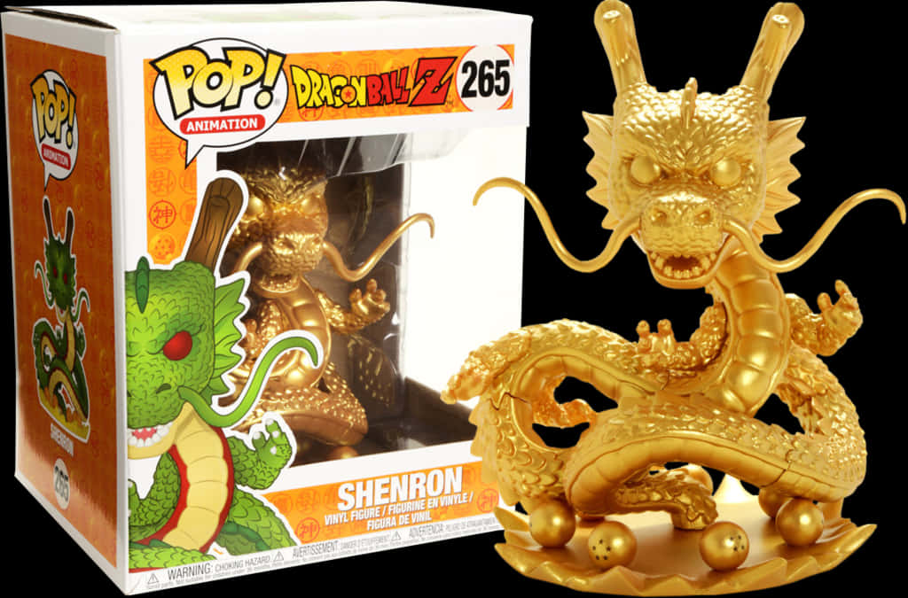 Золотой Шенрон Funko Pop Драконий Жемчуг Зет Обои