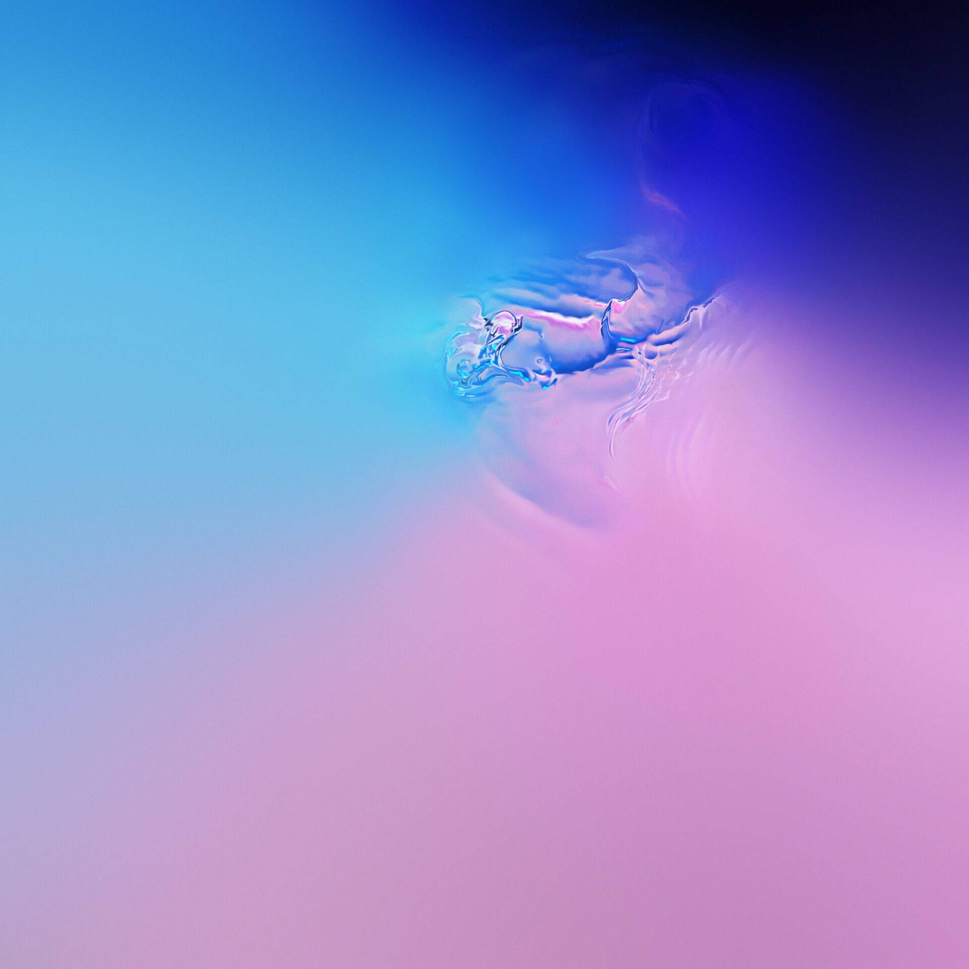 Galaxy S10 Розовая и синяя вода Обои