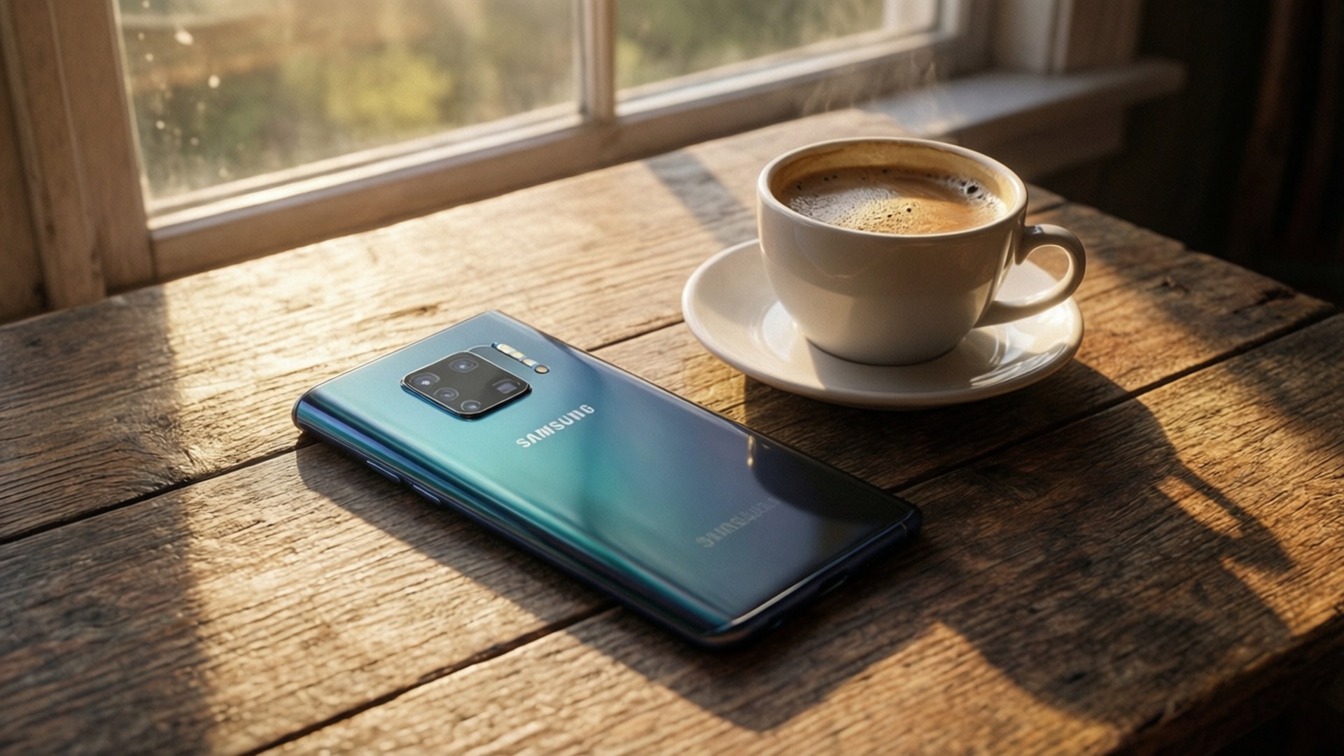 Galaxy S10 Утренний кофе Обои