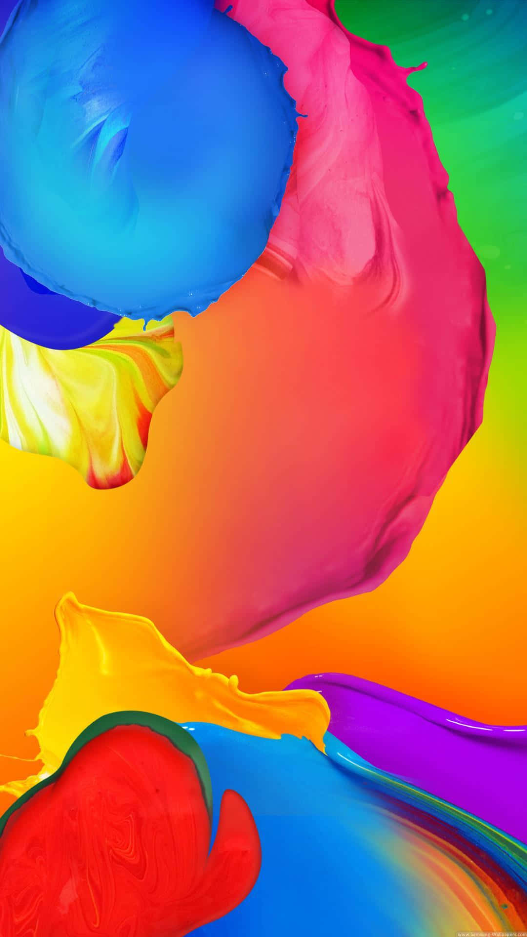 Galaxy S5 Абстрактные брызги краски Обои