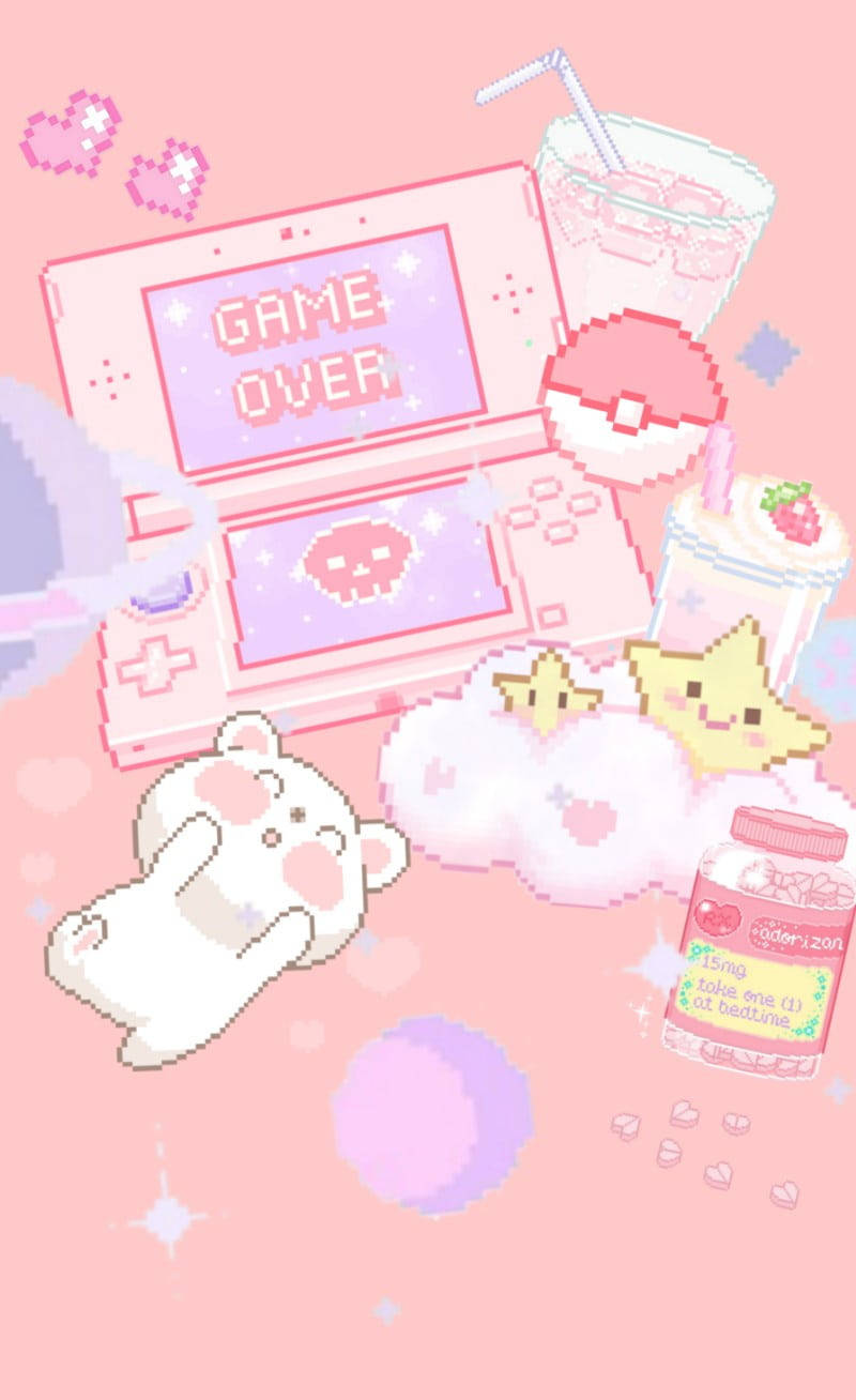 Мягкая эстетика Game Over Обои