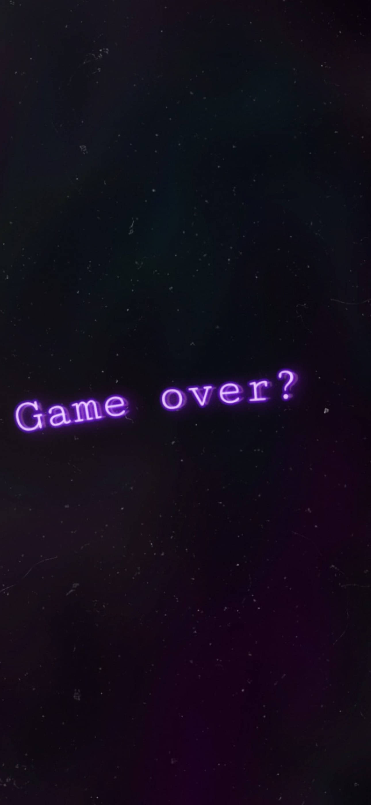 Чёрно-фиолетовая эстетика Game Over Обои