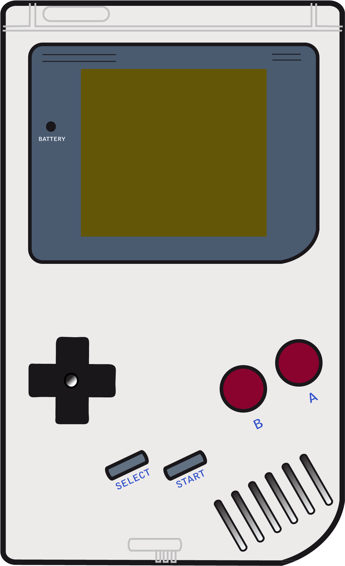 Классическая векторная иллюстрация Gameboy Обои