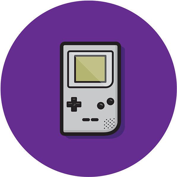 Классическая векторная иллюстрация Gameboy Обои