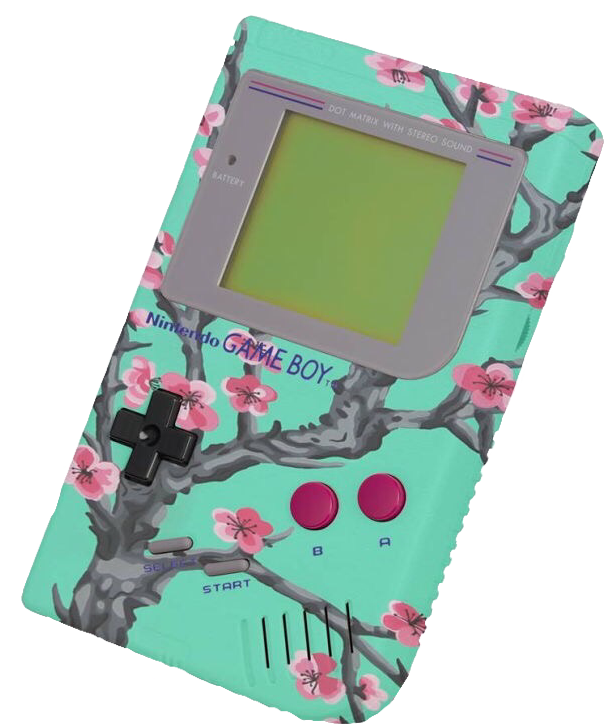 Цветочный дизайн Gameboy.PNG Обои