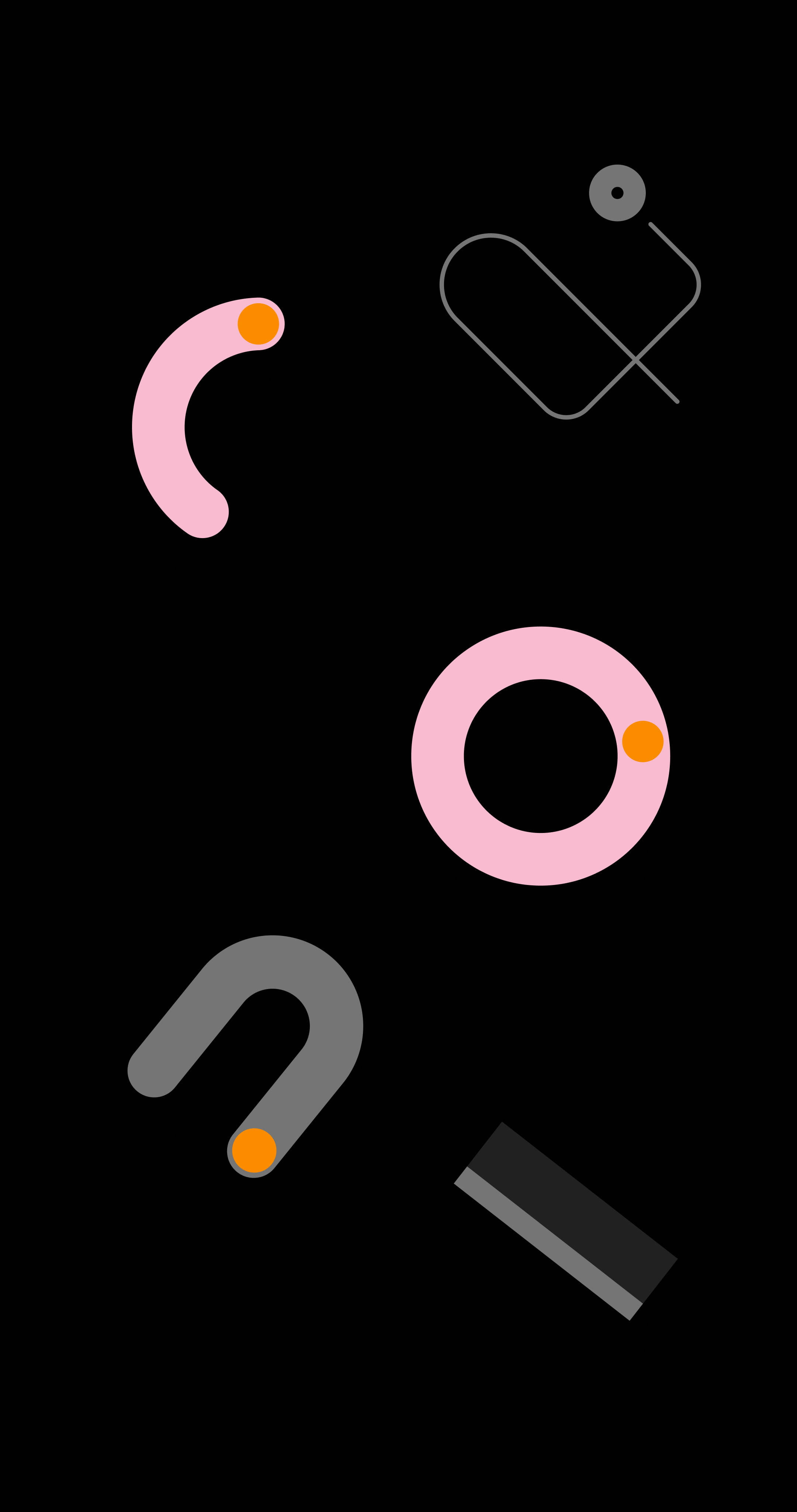 Розовая графика Google Pixel 4 фон Обои