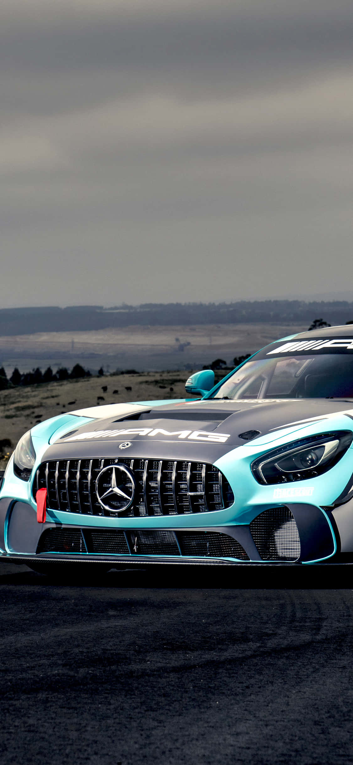 GT4 Petronas вдохновленный фон iPhone Xs Mercedes Amg Обои