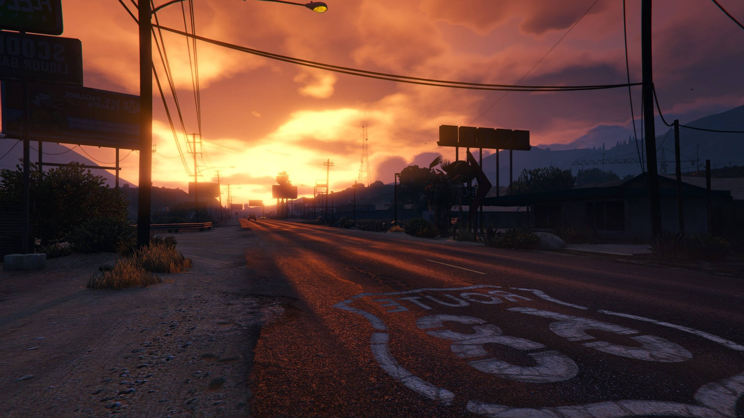 GTA 5 2560x1440 Трасса 68 Обои