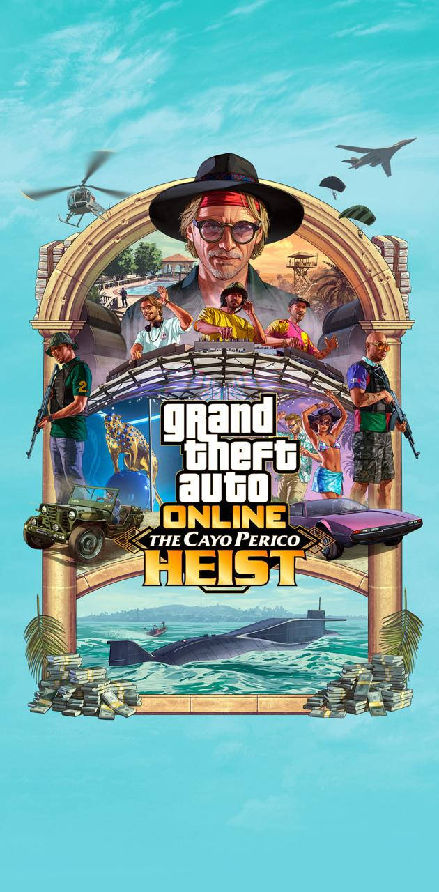 GTA 5 Телефон Ограбление Кайо-Перико Обои