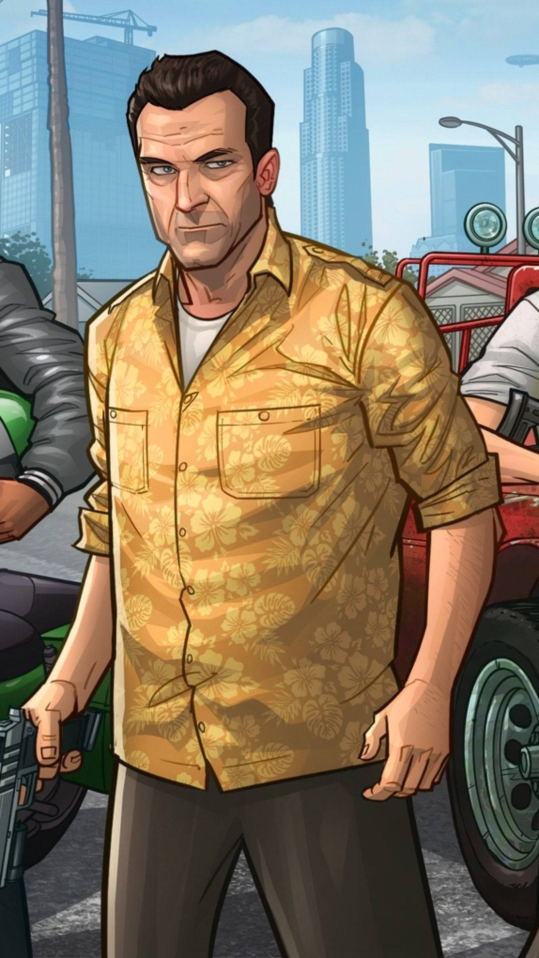 GTA iPhone мультяшный Майк Обои
