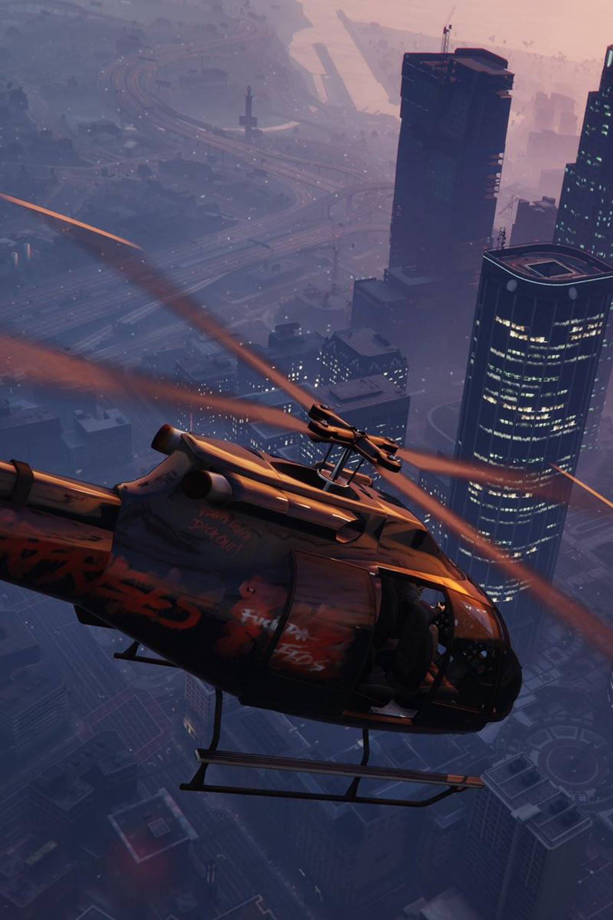 GTA iPhone Баззард Вертолет Обои