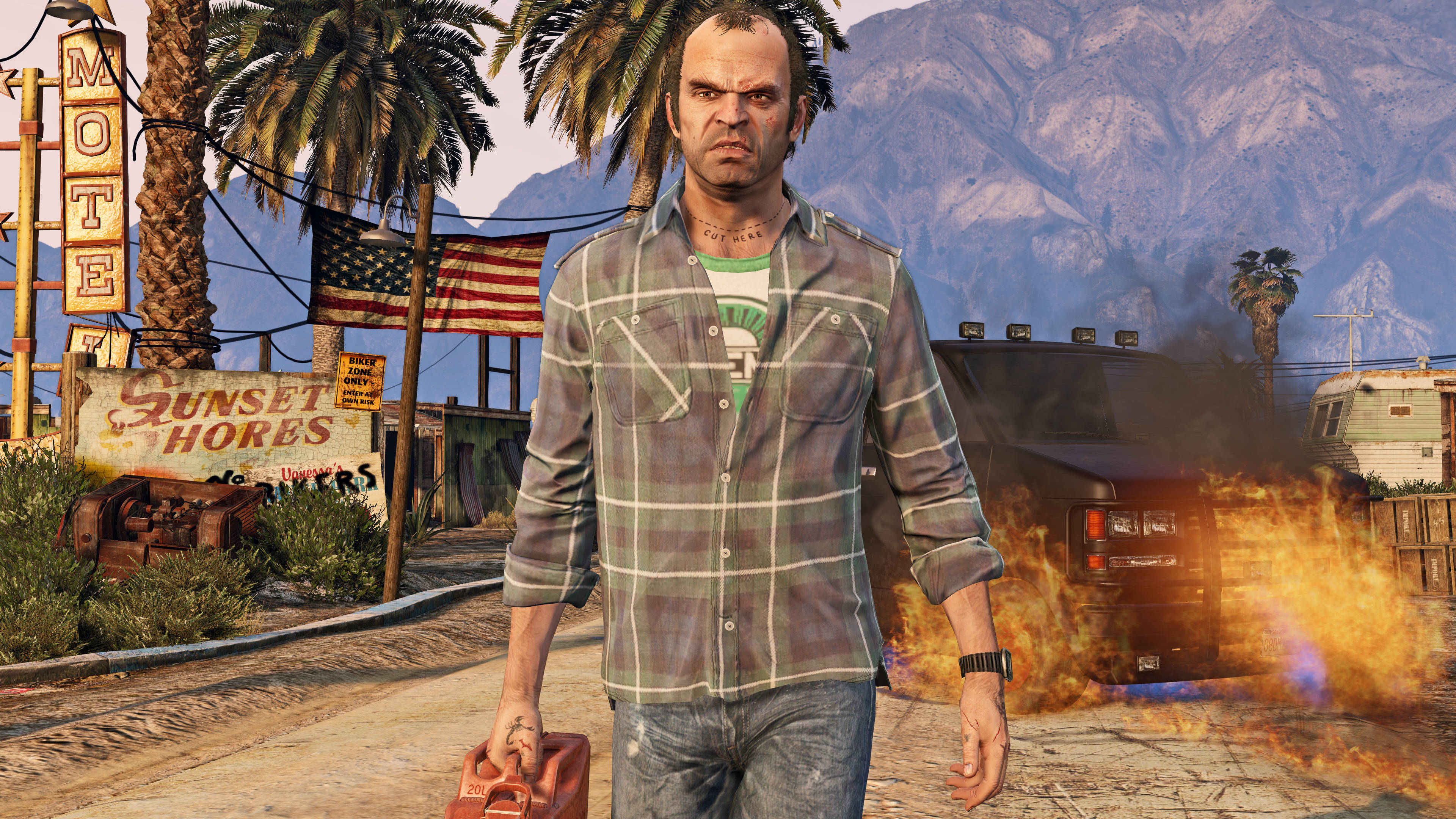 Крутой GTA уходит прочь Обои