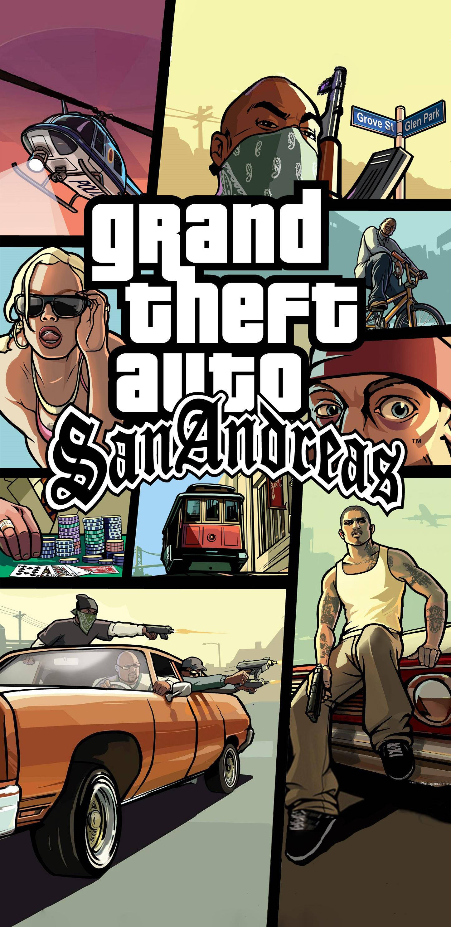 GTA SA 4K Экшн-игра Обои
