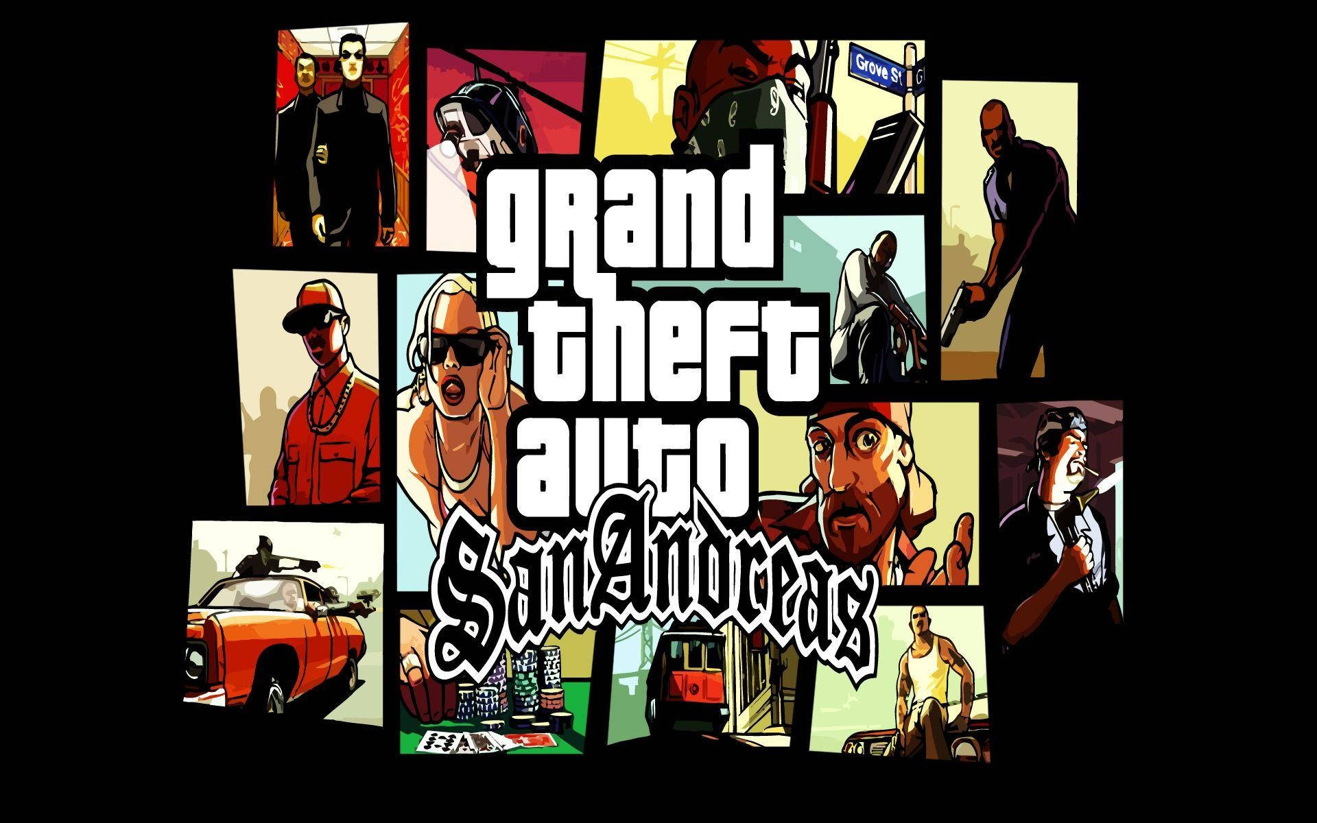 Коллаж GTA SA 4K Обои