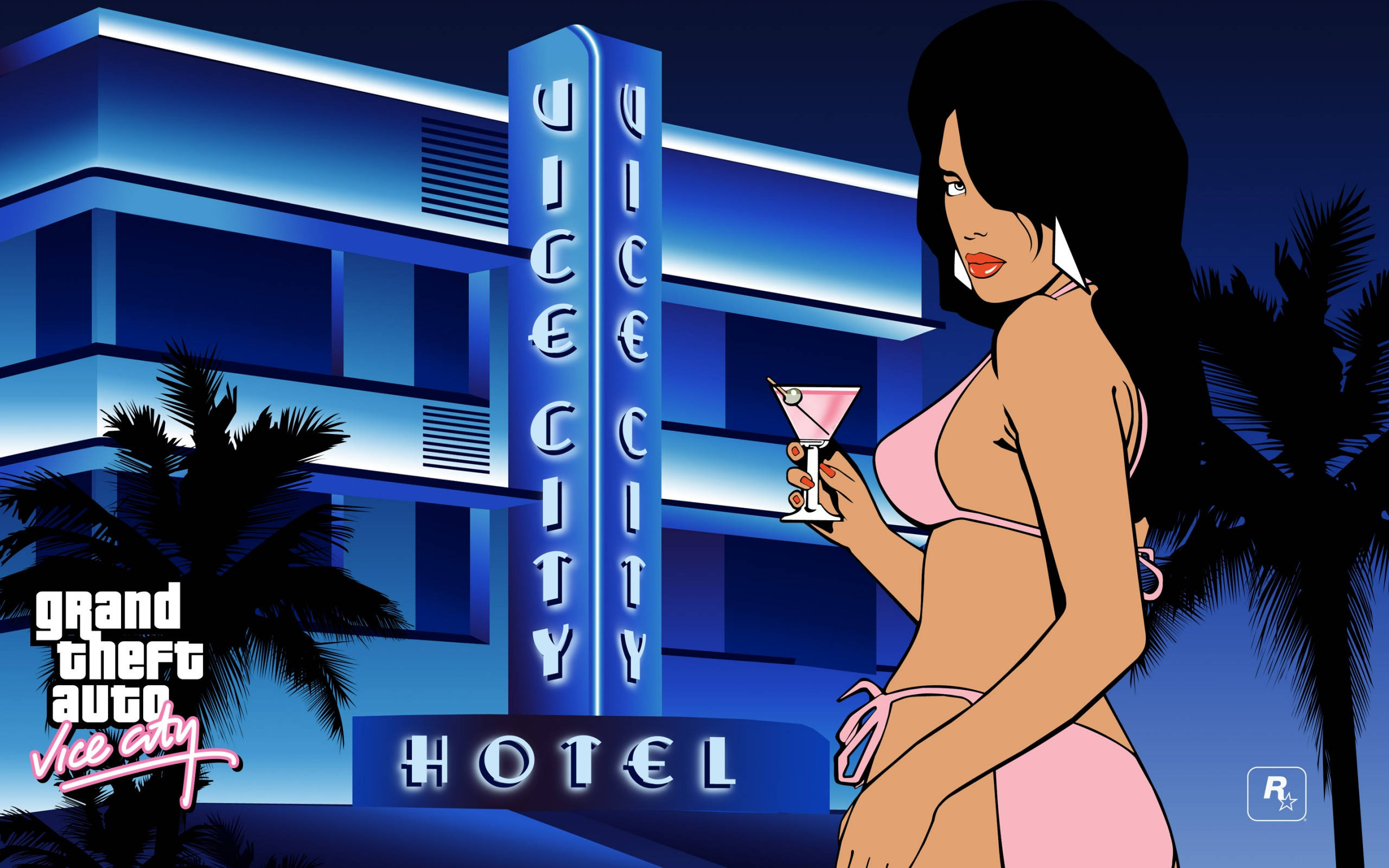 GTA Vice City девушка с обложки Мисти Обои