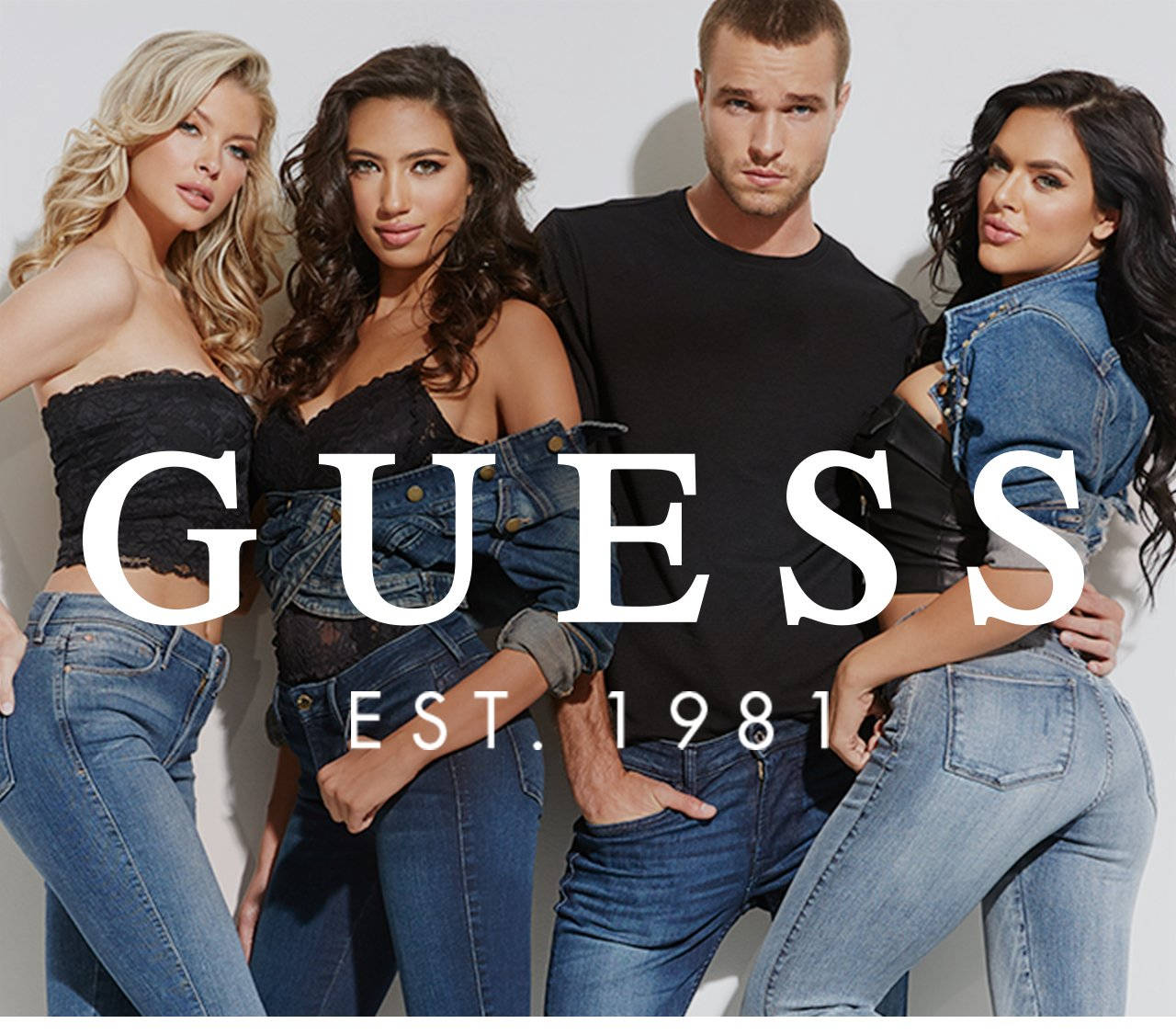 Джинсовые комбинезоны Guess Обои