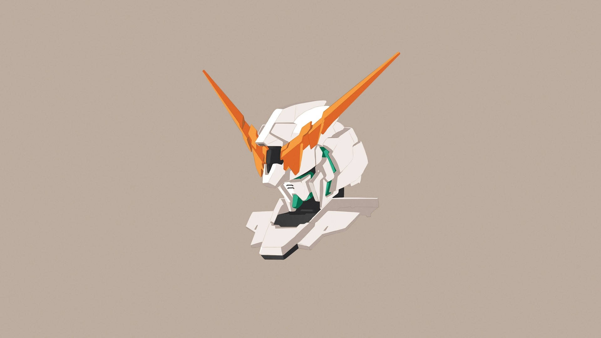 Голова мобильного костюма Gundam Обои