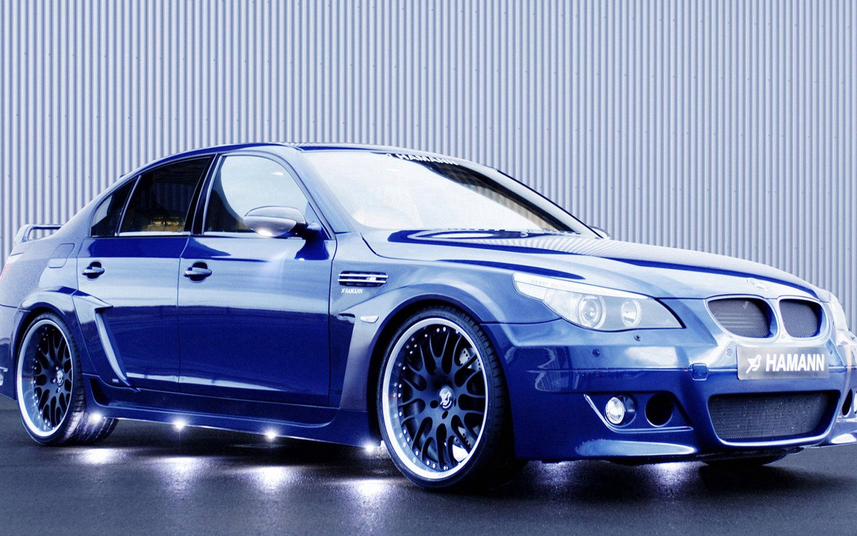 Синий автомобиль Hamann BMW Обои