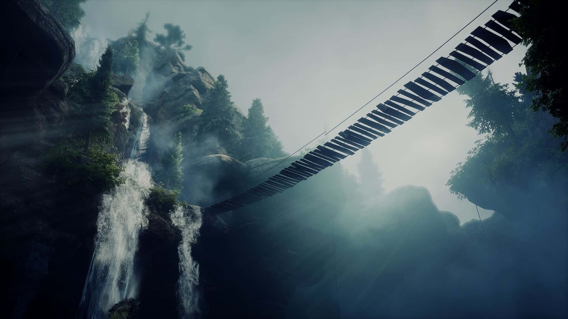 Подвесной мост HD Dragon Age Inquisition фон Обои
