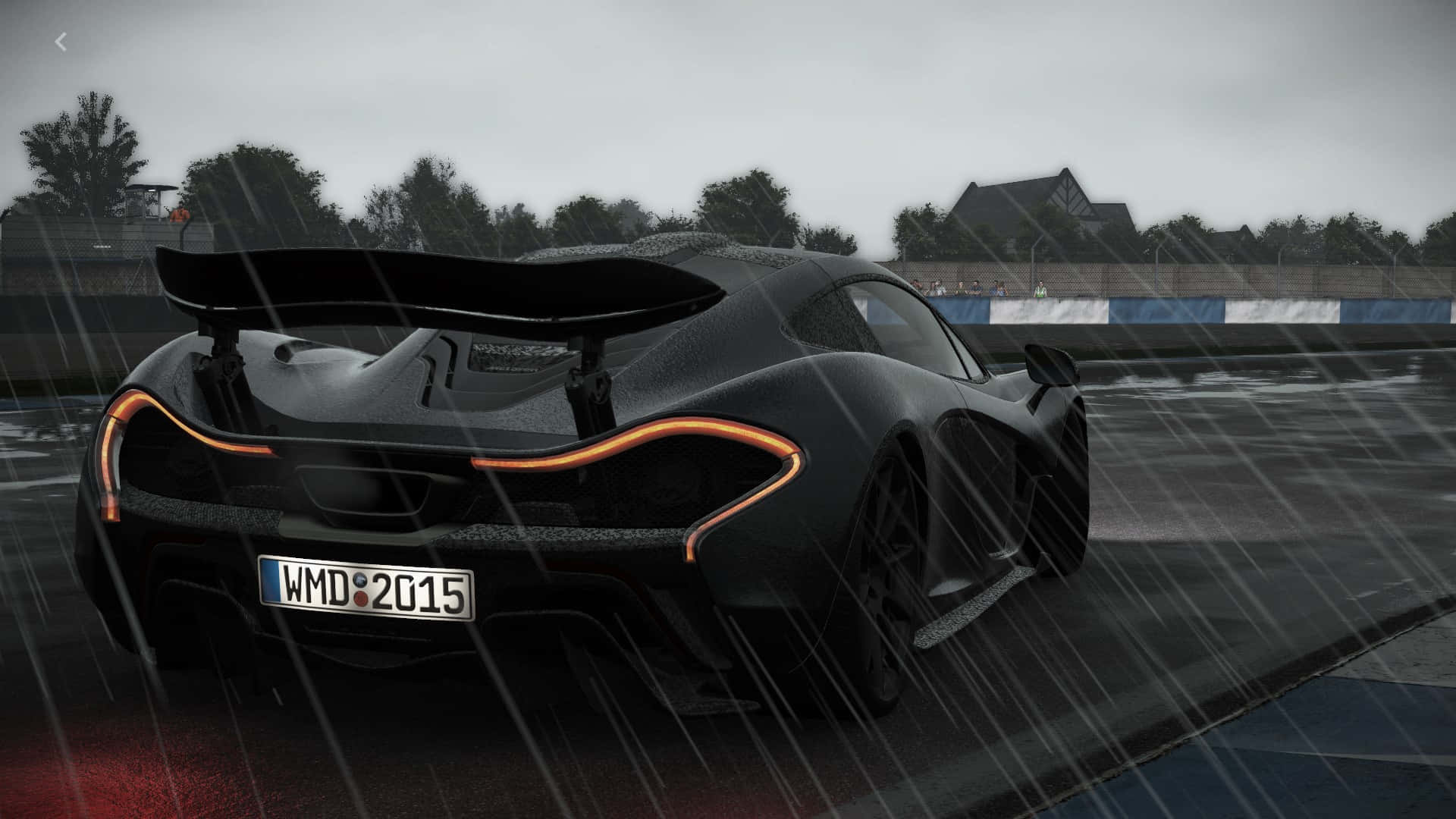 HD Project Cars Дождь McLaren P1 Фон Обои