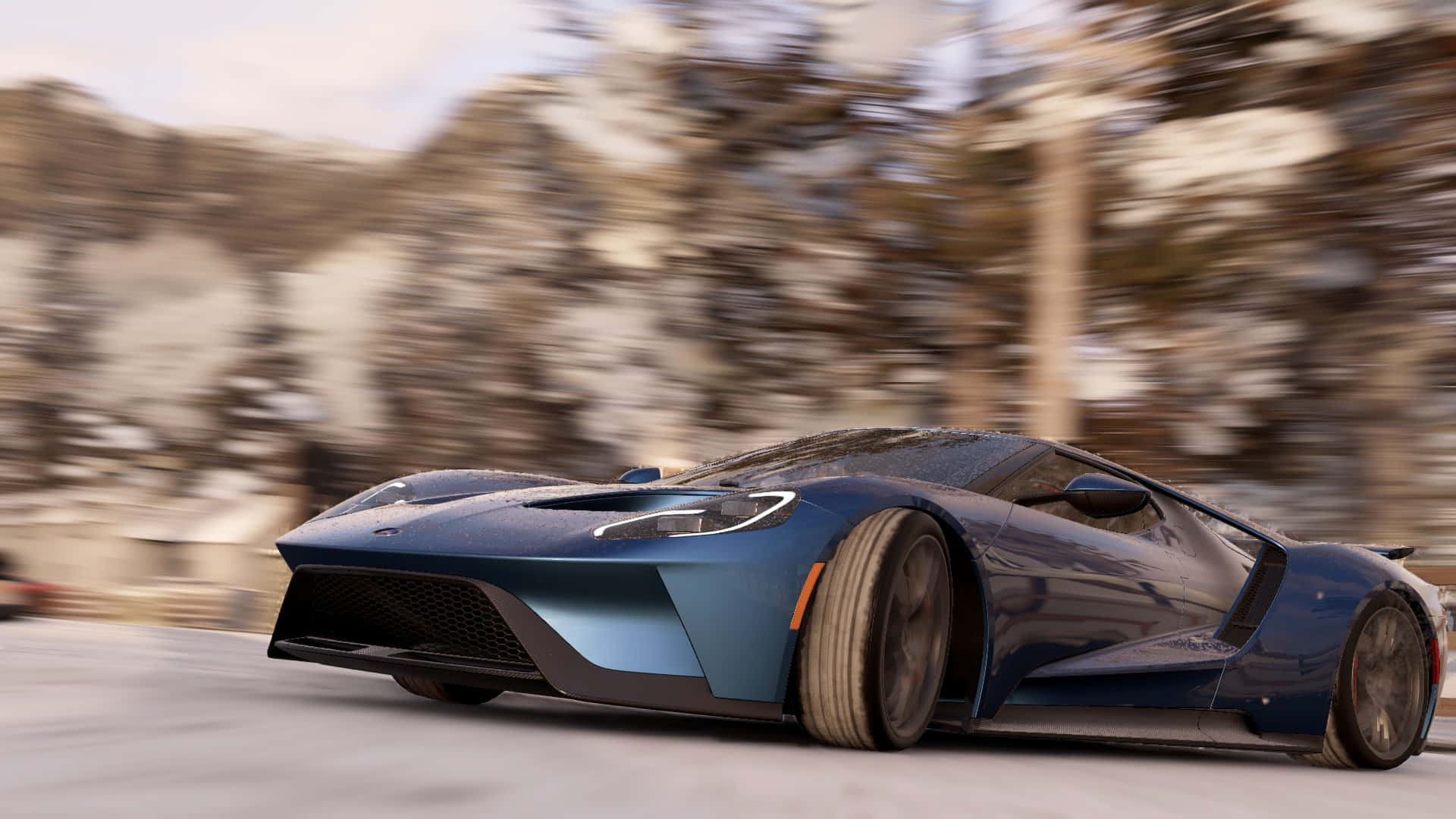 HD Project Cars Синий Ford GT Фон Обои
