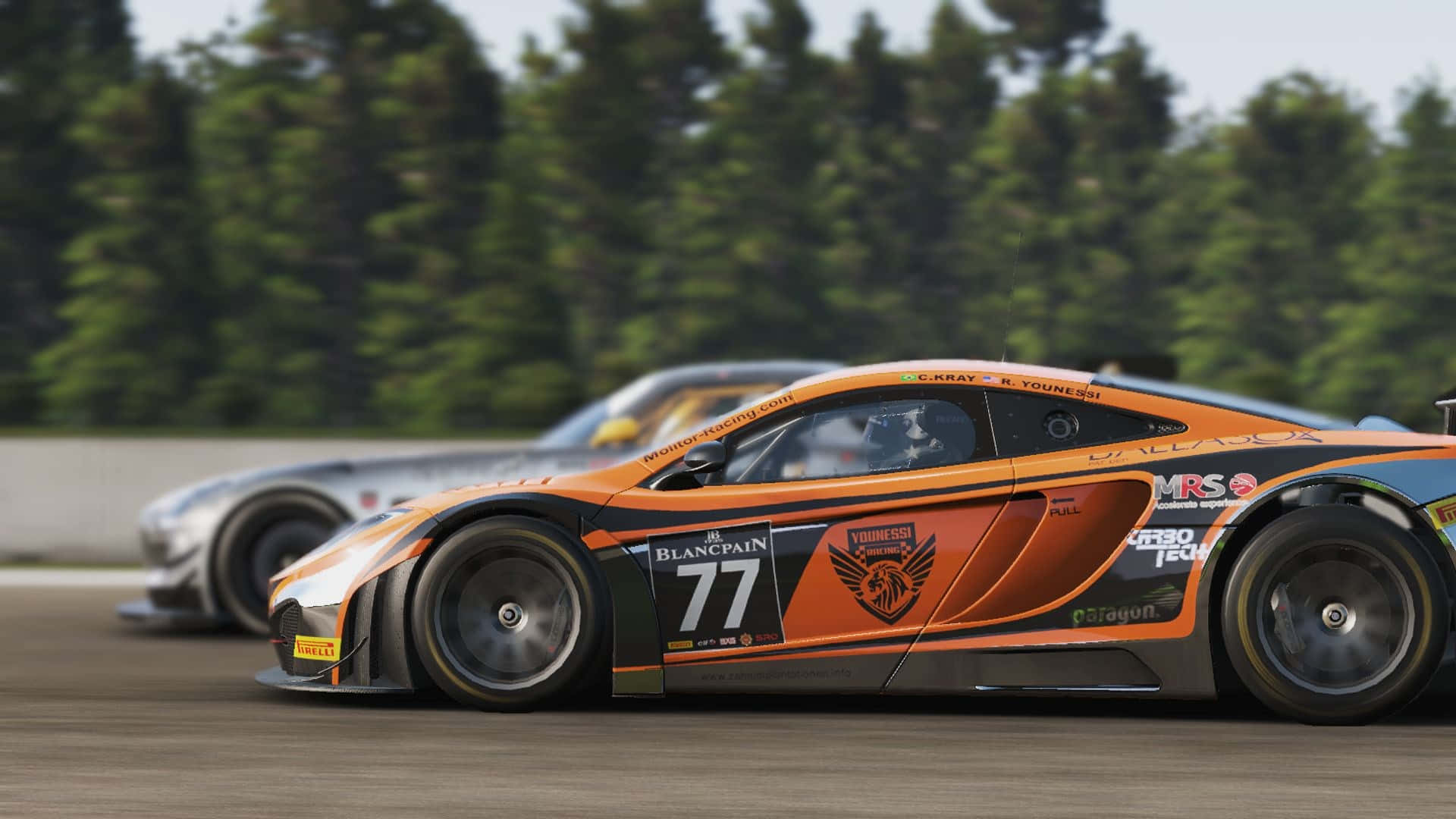 HD Project Cars оранжевый McLaren 12C фон Обои