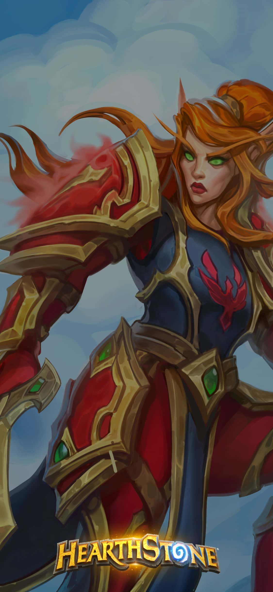 Захватывающее произведение Hearthstone на экране iPhone XS Обои