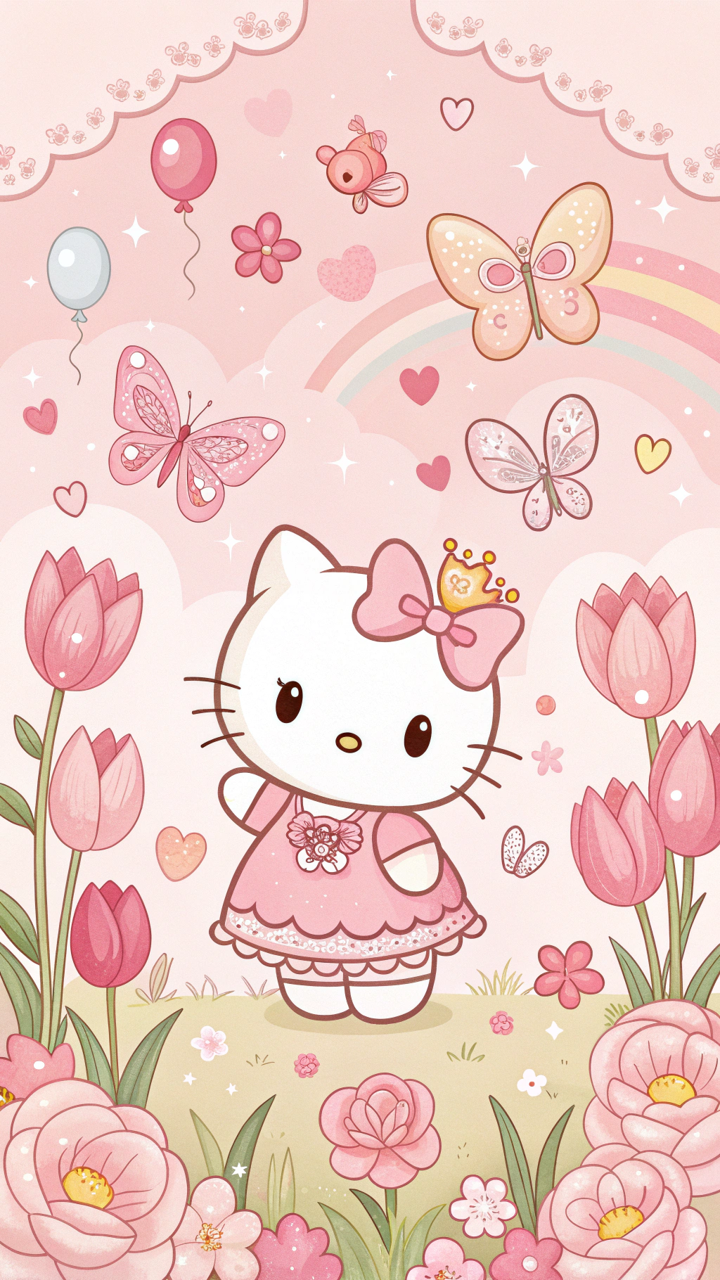 Секреты волшебного сада Hello Kitty раскрыты Обои