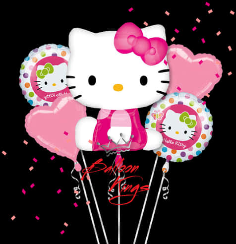Hello Kitty День Рождения Шары Обои