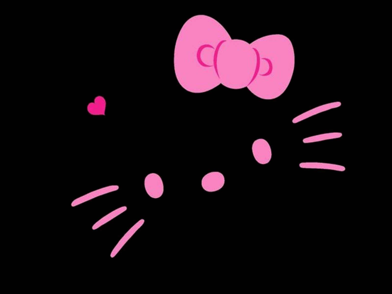 Очаровательный ноутбук в стиле Hello Kitty Обои