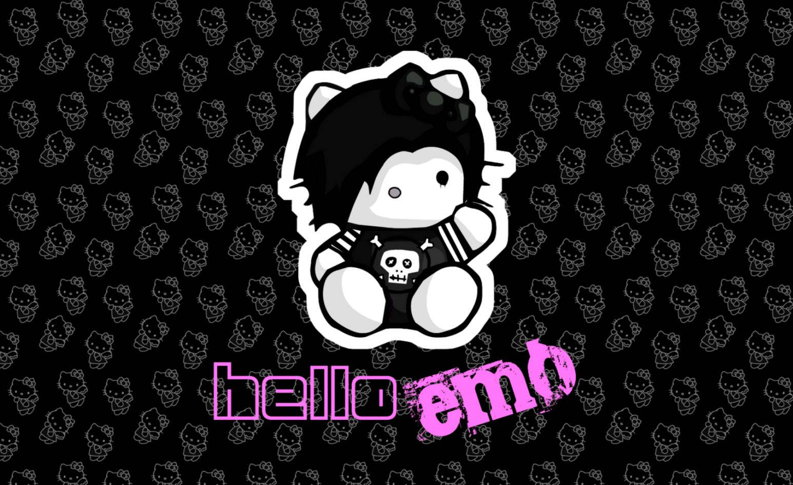 Hello Kitty милый Эмо Обои