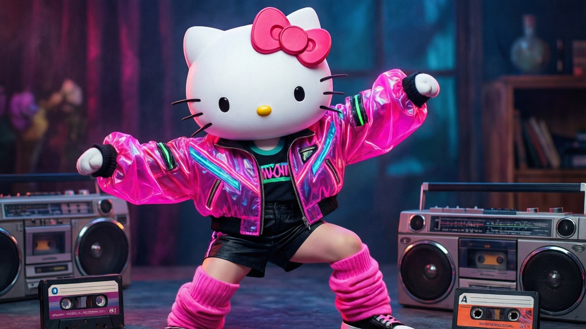 Ретро Hello Kitty Обои